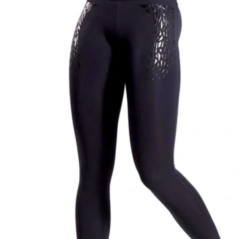 GymShark EXO leggings Black Full Length Gym - large